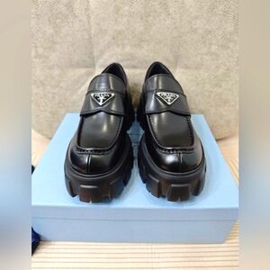 Prada Monolith leather Loafers